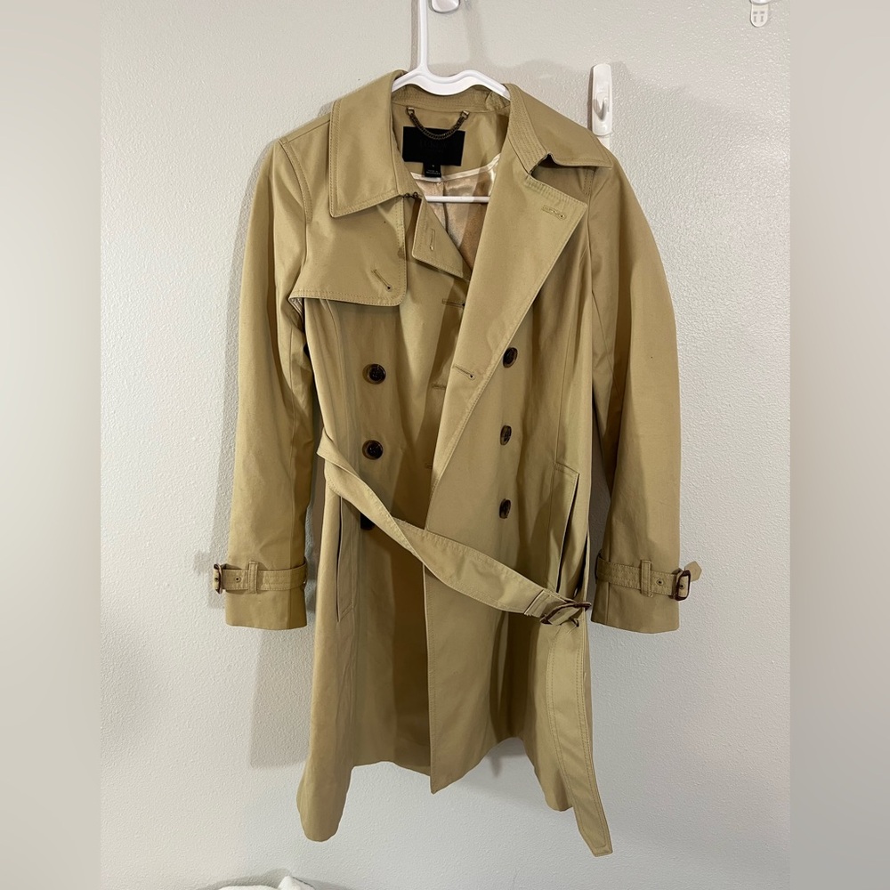 J. Crew Classic Tan Trench Coat size‎ 0